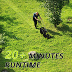 Deli 13" Electric Lawn Mower, 2-in-1 Lightweight Cordless Lawn Mower Brushless with 21V 4.0Ah Battery and Charger