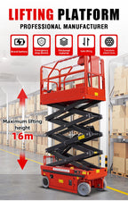 6m 8m 10m 12m 14m Aerial Work Platform Full Automatic Lift Portable Electric Scissor Lifts Table For Indoor Use