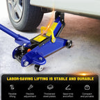 Hydraulic Trolley Floor Jack Heavy Duty 2 Ton Low Profile Lifting for Car Van Garage Tyre Repair Change Tire Emergency