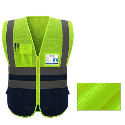 Reflective Safety Jacket Vest - Motorcycle & Cycling