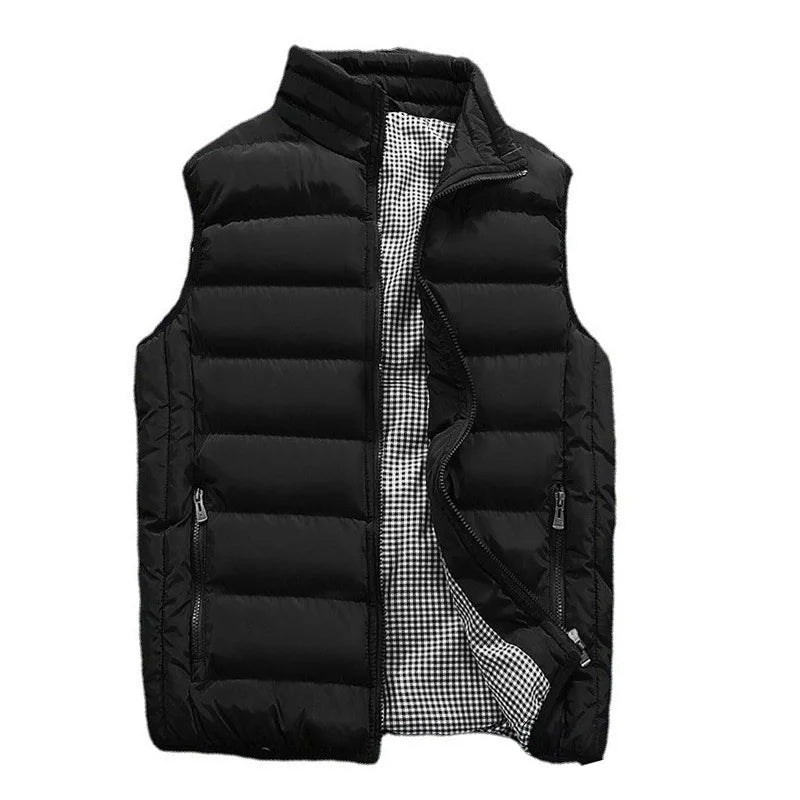 Men's Warm Padded Vest - Windproof Winter Gilet