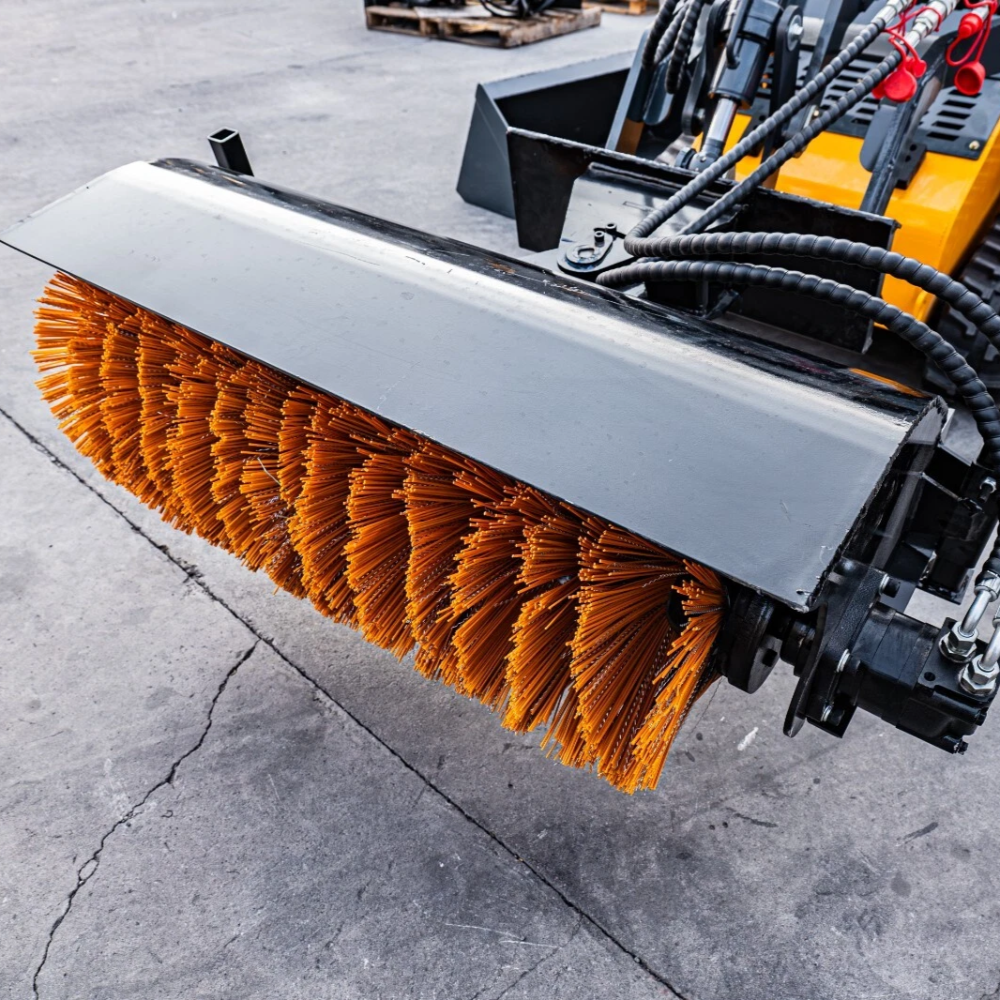 Hydraulic Broom Sweeper,Tilt 18° Left & Right For Skid Steer Loader