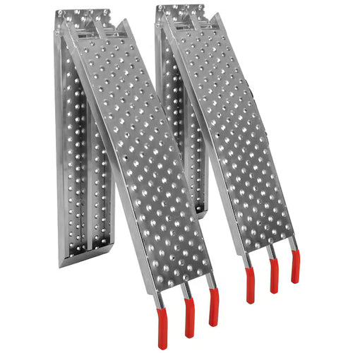 Foldable Steel Loading Ramps 1100 lbs (Pair) – ATV, Motorcycle & Mower Ramp