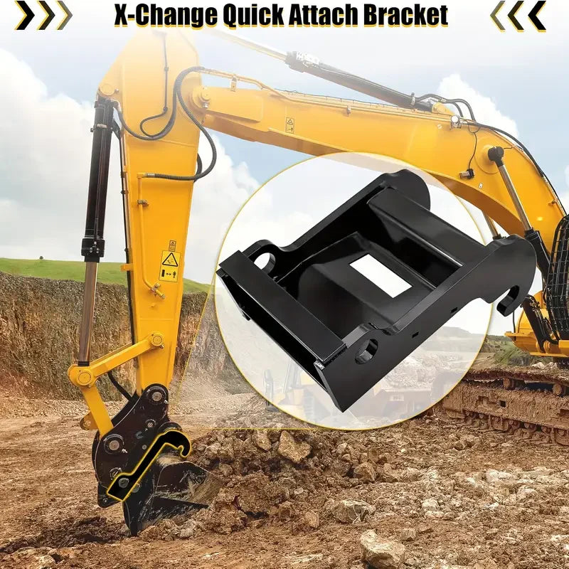 X-Change Quick Coupler Bracket Attachments for 0.8-1.8 Tons Mini Excavators