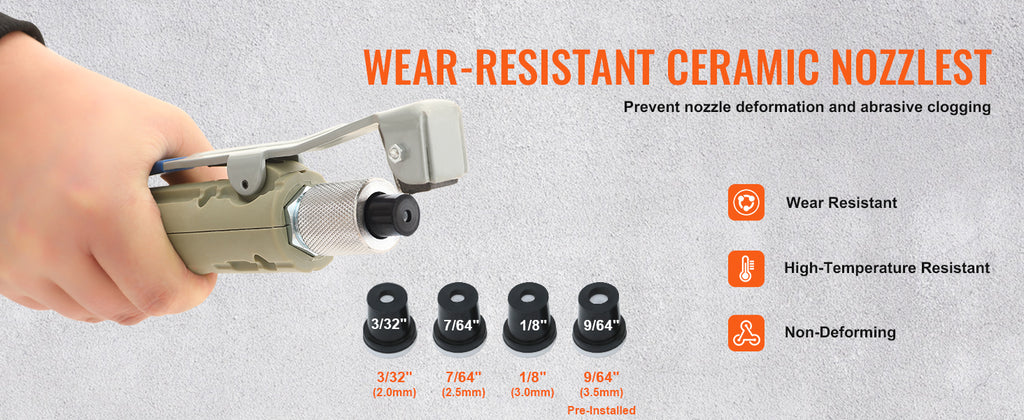 5/10/20 Gallon Sand Blaster 60-110 PSI Portable Air Sandblaster Kit w/ Oil-Water Separator for Paint Stain Rust Removal