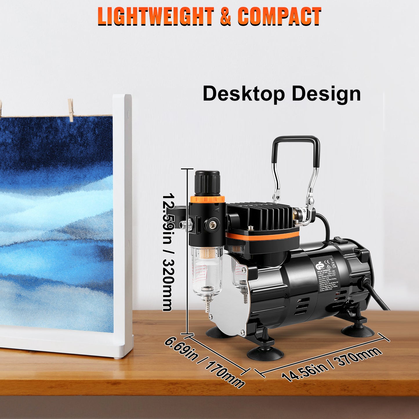 120W Dual-Action Airbrush Electric Spray Gun Set