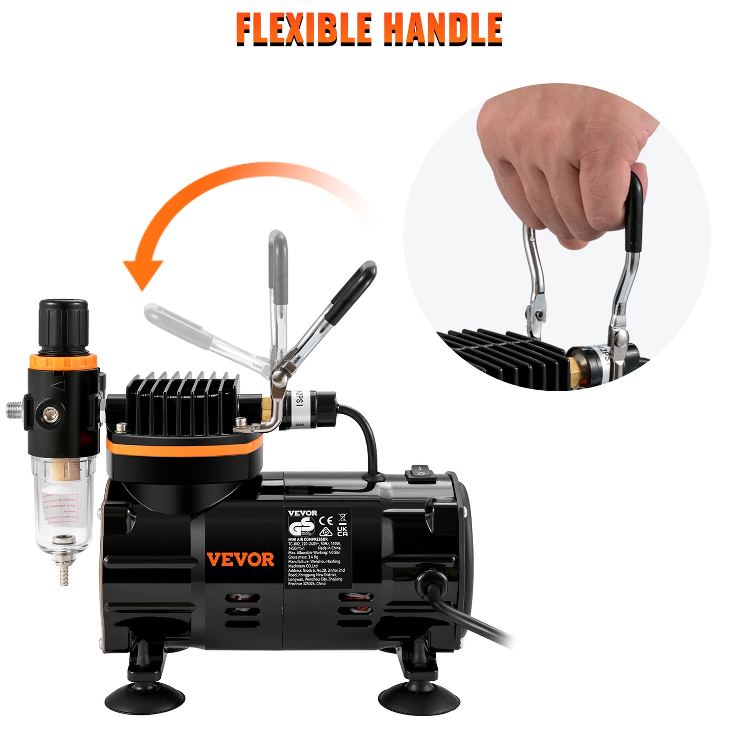 120W Dual-Action Airbrush Electric Spray Gun Set