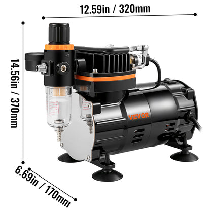 120W Dual-Action Airbrush Electric Spray Gun Set