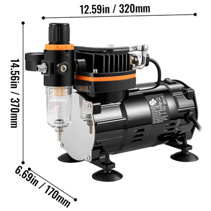 120W Dual-Action Airbrush Electric Spray Gun Set