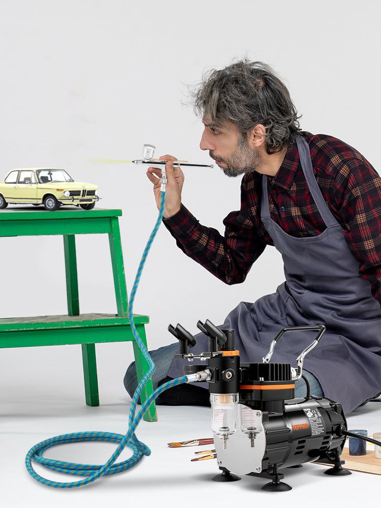 120W Dual-Action Airbrush Electric Spray Gun Set