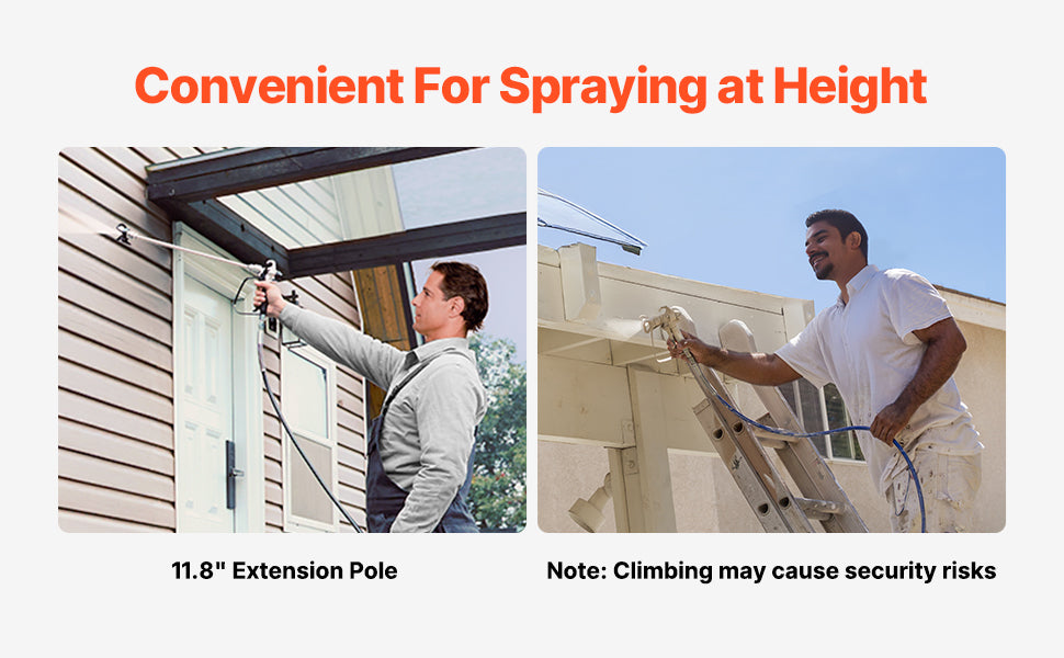 Stand Airless Paint Sprayer, 650W High Efficiency Airless Sprayer, 3000PSI Electric Paint Sprayer Machine Extension Rod