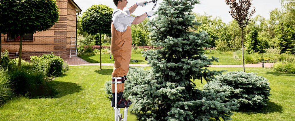 Drywall Stilts 18''/36''Adjustable Aluminum Tool Stilts with Protective Knee Pads Non-Slip Work Stilts for Home