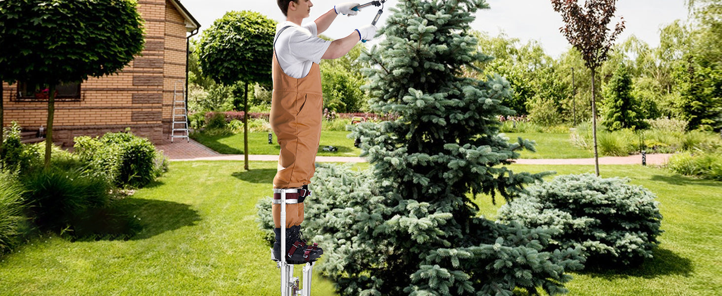 Drywall Stilts 18''/36''Adjustable Aluminum Tool Stilts with Protective Knee Pads Non-Slip Work Stilts for Home