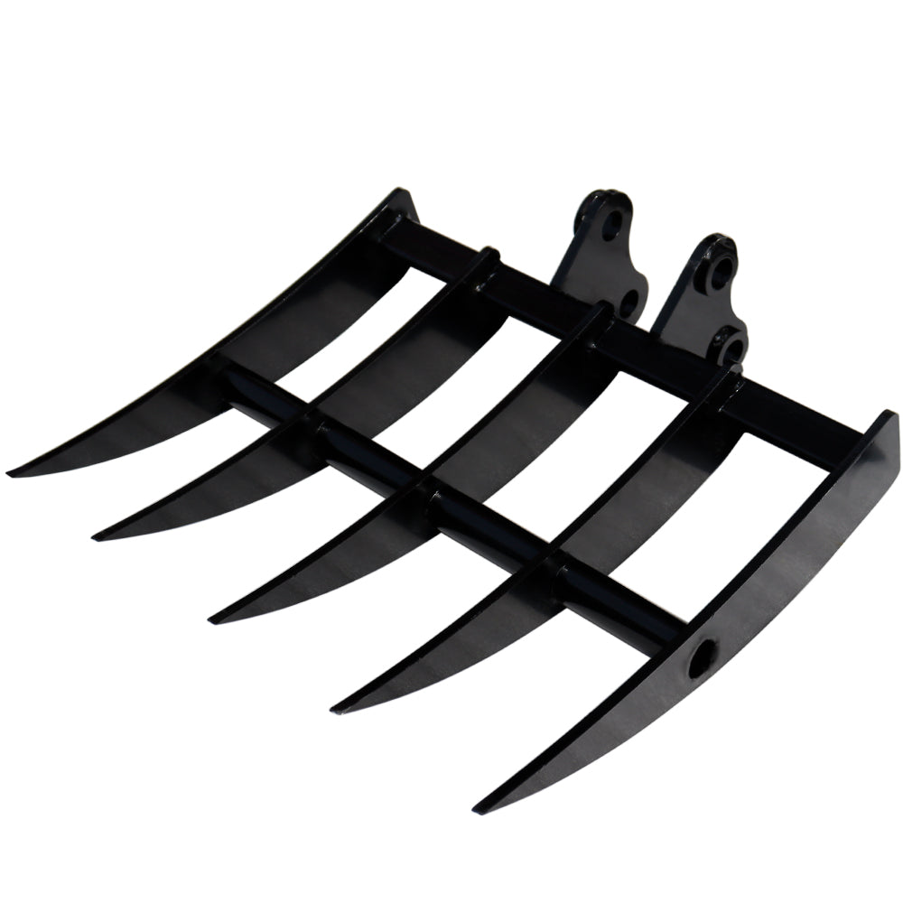 Narrow Bucket Ripper Rake Auger Total  8 pcs Attachment for Mini Excavator
