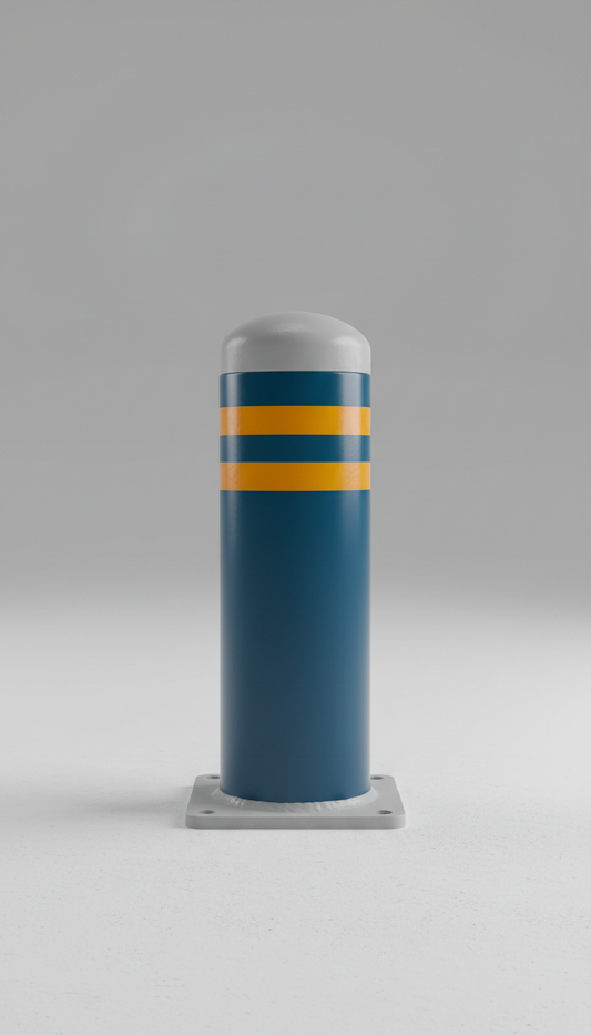 Safety Bollard with Powder-Coated Finish