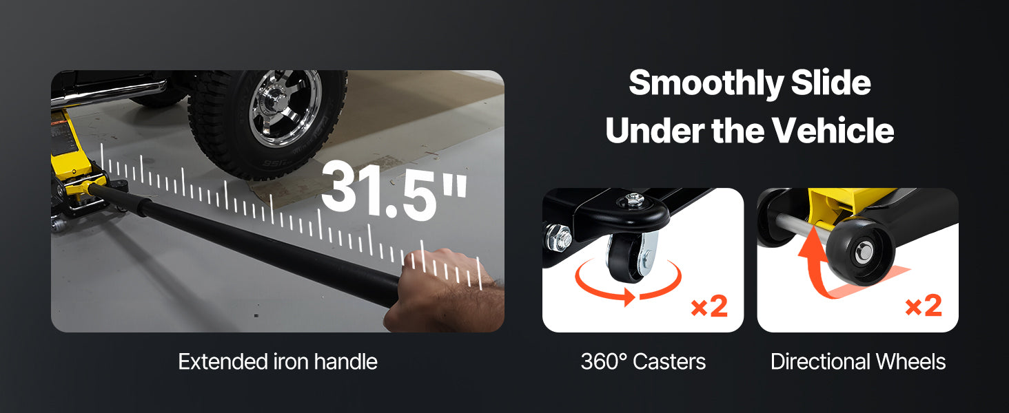 2.5T Floor Hydraulic Jack Pneumatic Low Profile Floor Jack Heavy-Duty Steel Racing Floor Jack with Piston Lift Pump