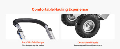 Hand Truck Dolly 500 lbs with Non-Slip Wheels
