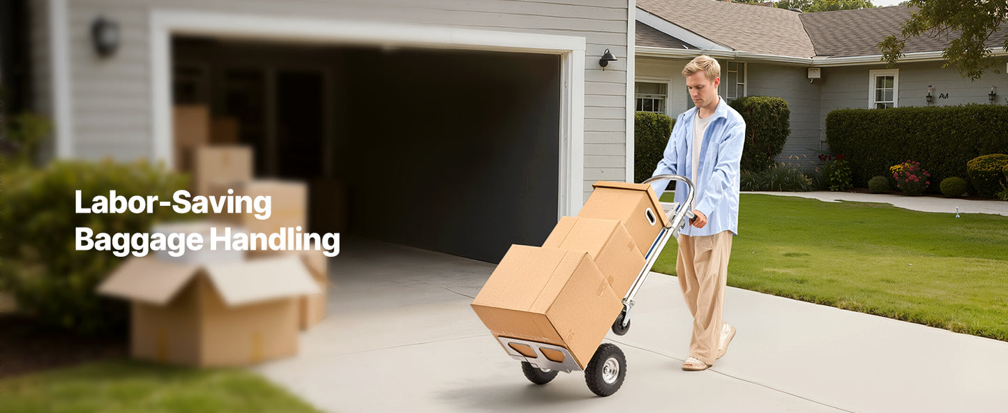 2-in-1 Convertible Hand Truck Dolly 1000 lbs