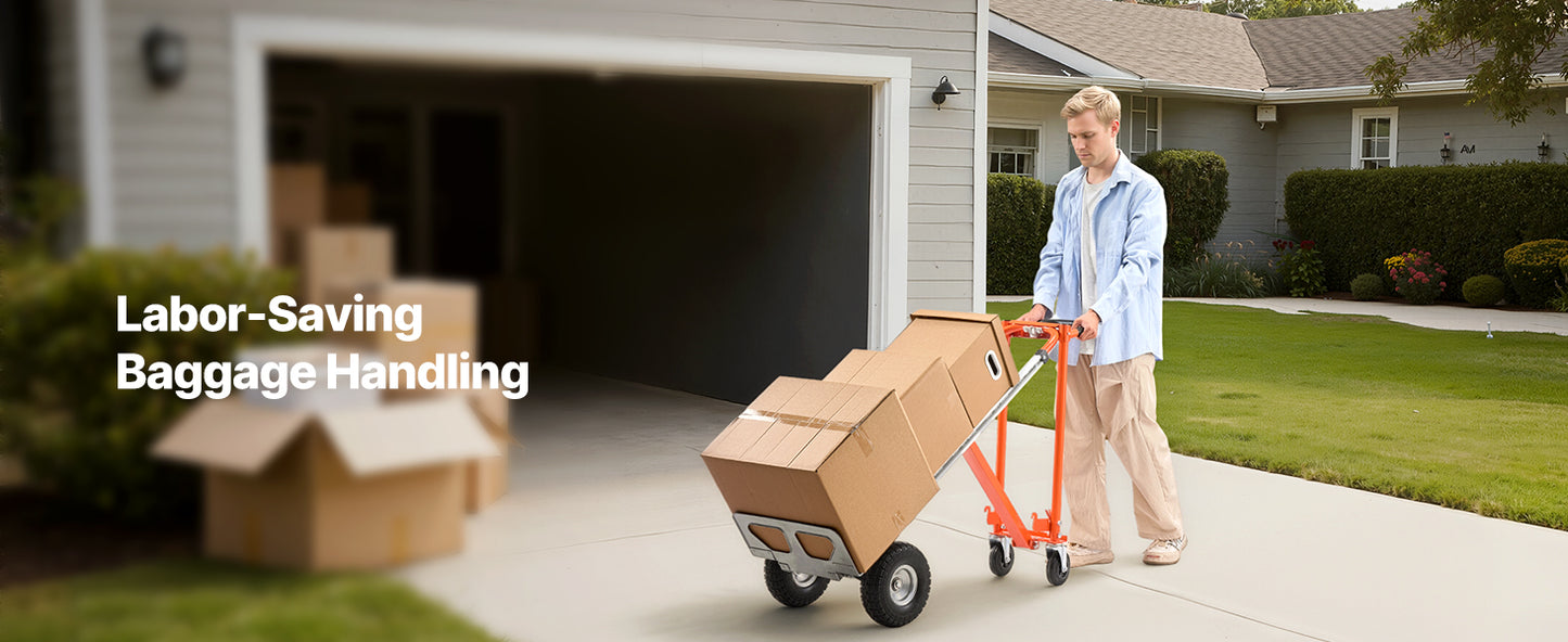 4-in-1 Aluminum Hand Truck Dolly 1000 lbs
