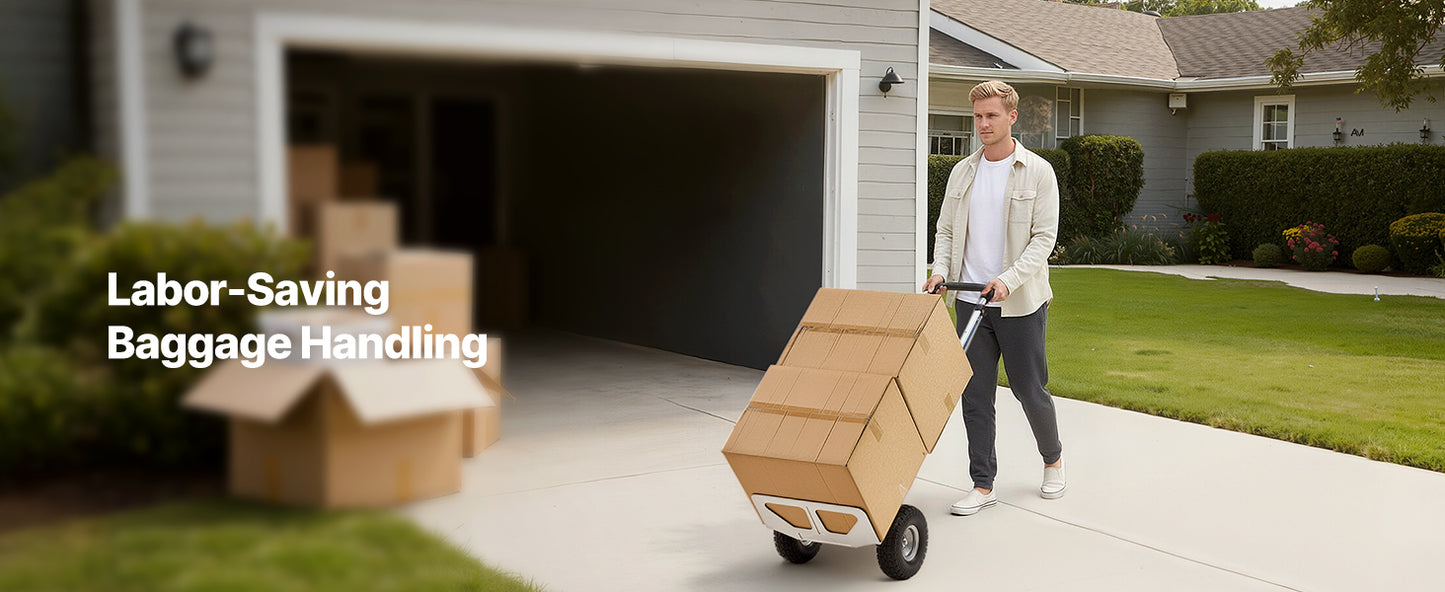 Hand Truck Dolly 500 lbs with Non-Slip Wheels