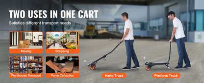 300 lbs Aluminum Folding Hand Truck - Lightweight Dolly