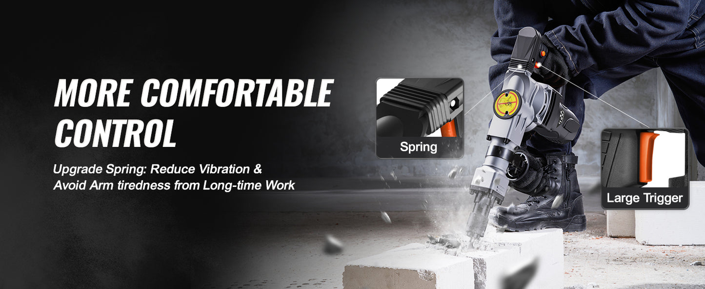 1400W Demolition Jack Hammer with Case & Gloves