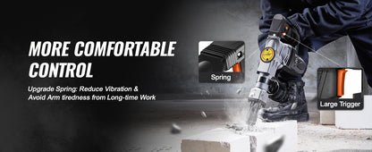 1400W Demolition Jack Hammer with Case & Gloves