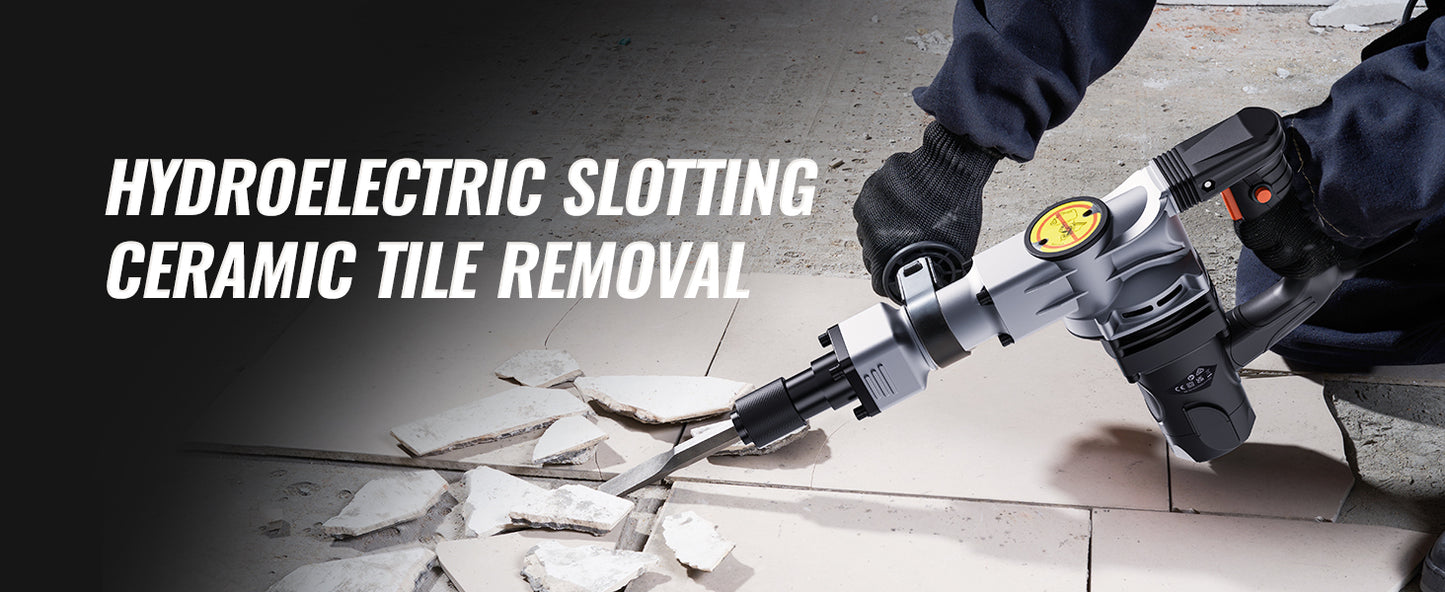 1400W Demolition Jack Hammer with Case & Gloves