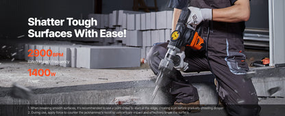 1400W Electric Jack Hammer 2900 BPM Concrete Breaker