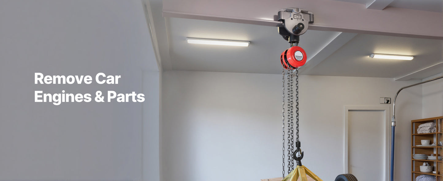 1T/2T Manual Chain Hoist with 8-20 ft Lift Height