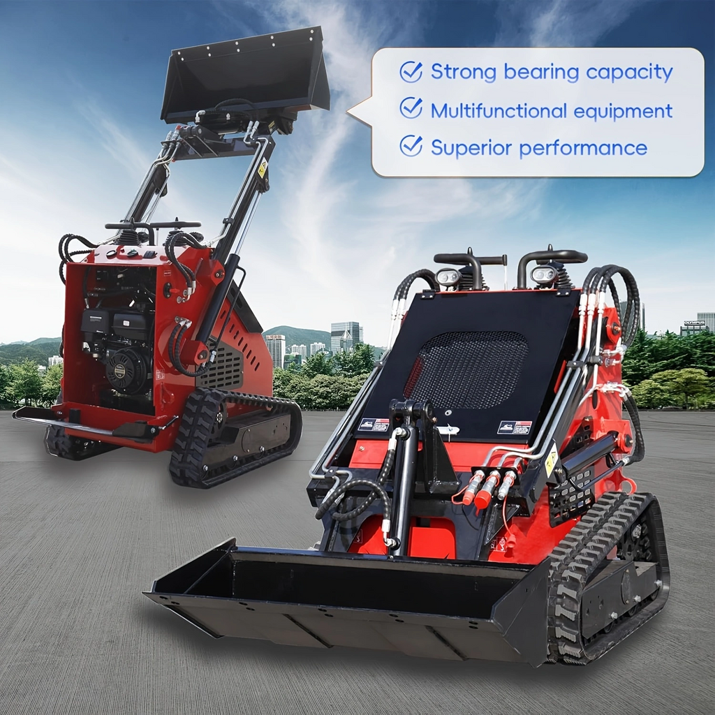 13.5HP,730Kg Mini Stand On Skid Steer Track Loader