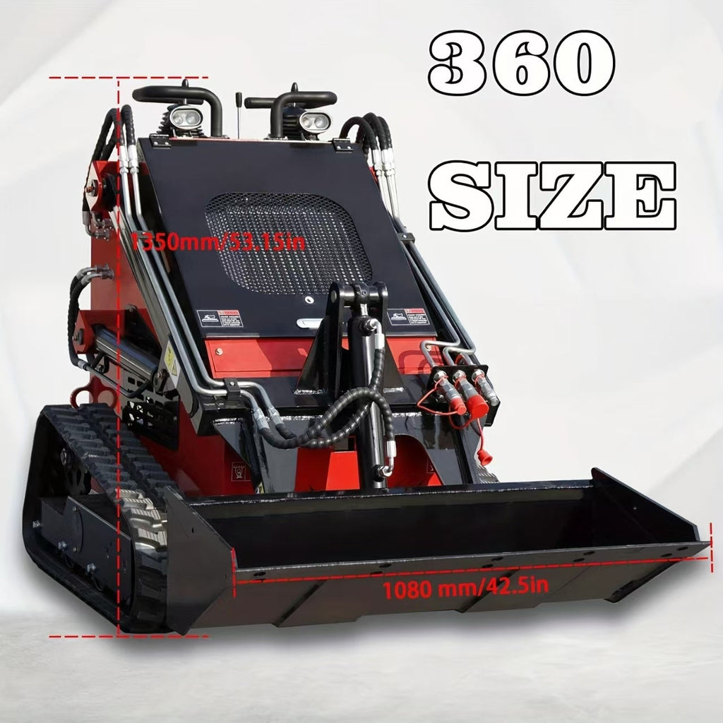 13.5HP,730Kg Mini Stand On Skid Steer Track Loader