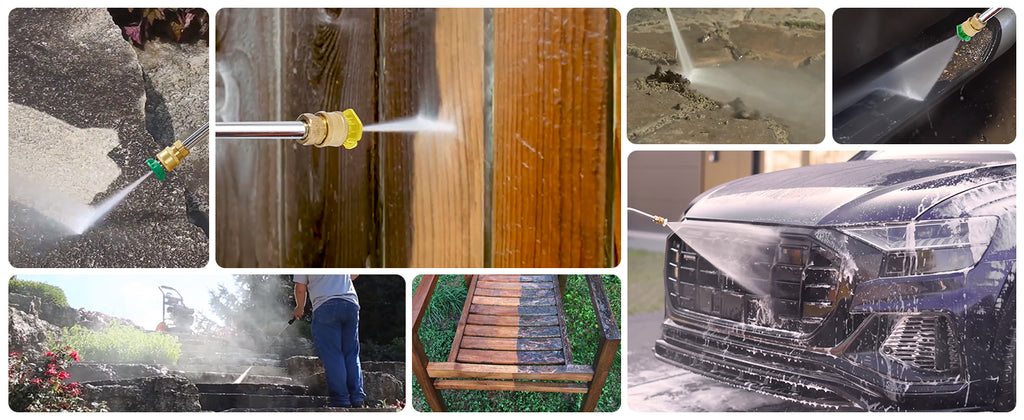 Gas Pressure Washer 3600 PSI 2.6 GPM Gas Powered Pressure Washer with Copper Pump Spray Gun and Extension Wand 5Nozzles