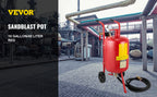 Sand Blaster 10Gal Portable Air Sandblaster 125Psi Pressure Sand Blasting Kit for Special Surface Treatment of Material