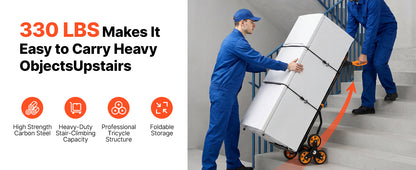 Stair Climbing Hand Truck 440/770 lbs with 6 Wheels