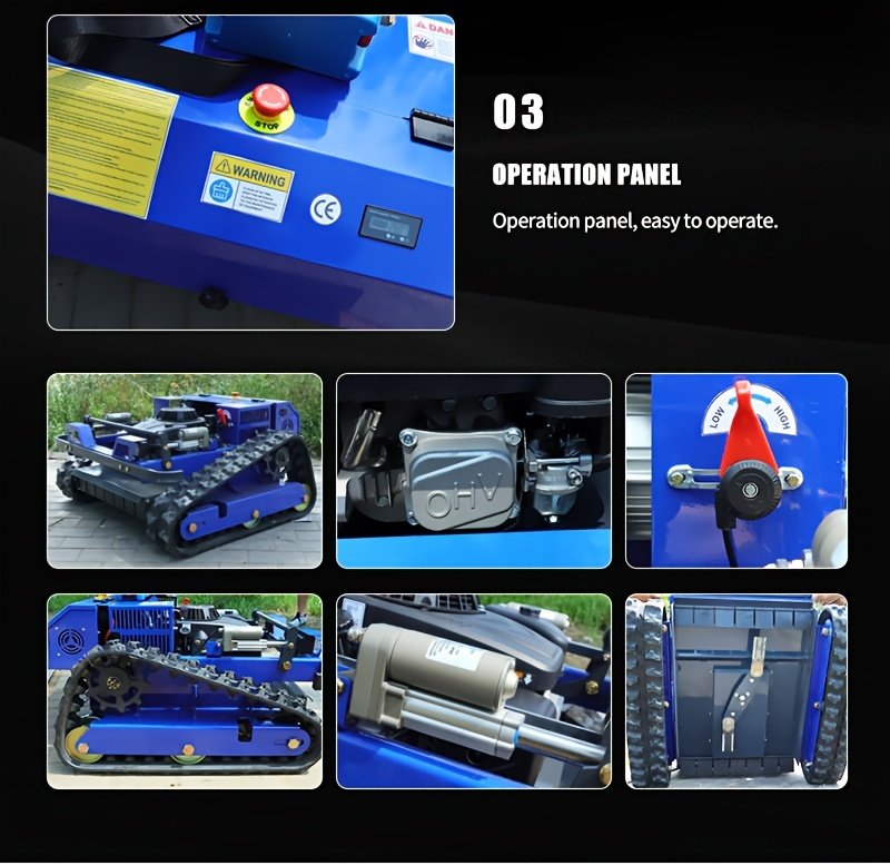 Remote-Controlled Lawnmower, Gasoline-Powered Intelligent Robot - Image 23
